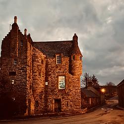 Eerie lit up castle 🏰  by Karima Hammadi
